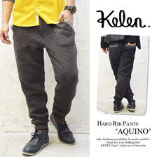 Kelen HARD RIB PANTS "AQUINO" KL13FPT4画像