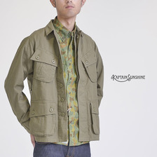 KAPTAIN SUNSHINE KS 1st Fatigue Jacket Olive Cotton Poplin画像