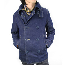 AVIREX TYPE BLUE DENIM PEA COAT 6132110画像