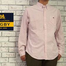 RUGBY Ralph Lauren ストライプ オックス フォード BD シャツ画像