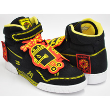 Reebok EXOFIT PLUS HI R13 BLK / WHT / TECHY RED / YELLOW KEITH HARING COLLECTION V53700画像