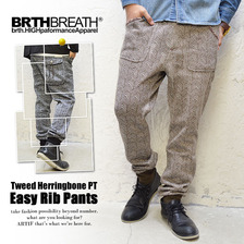 BRTH BREATH ツイード ヘリンボーンPT イージーリブパンツ 55186018画像