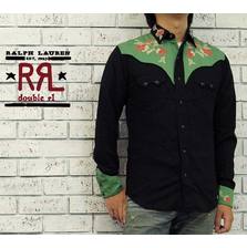 RRL 刺繍 ウエスタン シャツ画像