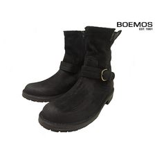 BOEMOS 1068 8インチ エンジニアブーツ サイドジップ FLORIDA NERO画像