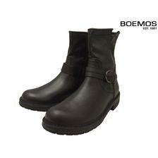 BOEMOS 1068 8インチ エンジニアブーツ サイドジップ FIGARO NERO画像
