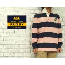 RUGBY Ralph Lauren VINTAGE SLIM FIT ボーダー ラガーシャツ画像