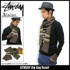 STUSSY Zig Zag Scarf 138228画像