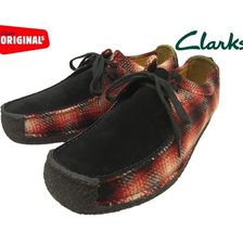 Clarks NATALIE RED COMBI SUEDE 20355804画像