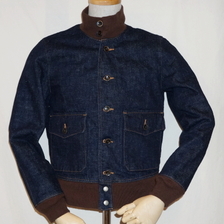 SAMURAI JEANS S100DAJ 17ozデニムA-1ジャケット画像