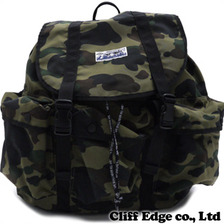 A BATHING APE 1ST CAMO ARMY BAG  GREEN 1070-182-192画像