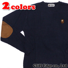 A BATHING APE FELT APE HEAD MOHAIR CREW NECK SWEATER 1080-120-002画像