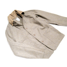 POST OVERALLS #1190 CARLOS3 WOOL MELTON JACKET tan melange画像