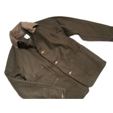 POST OVERALLS #1190 CARLOS3 WOOL MELTON JACKET olive画像