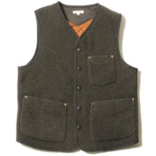 BURGUS PLUS Quilted Wool Work Vest BP13903-02画像