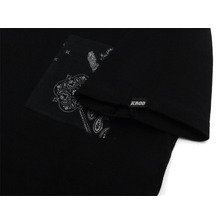 KROD PAISLEY POCKET TEE BLACK画像