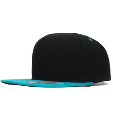 FLEXFIT BLANK SNAPBACK BLACKxTURQUOISE APFFB011画像