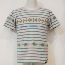 THE FLAT HEAD JBT-01W JACQUARD BORDER T-SHIRT画像