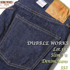 DUBBLE WORKS Lot.332 スリムフィット デニムジーンズ画像