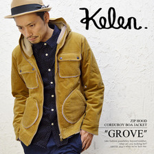 Kelen Zip Hood Corduroy Boa JK 「GROVE」 KL13FJK8画像