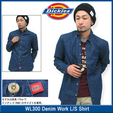 Dickies WL300 Denim Work L/S Shirt画像
