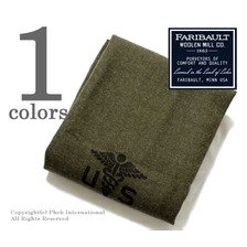 Faribault Woolen Mills FOOT SOLDIER MILITARY WOOL BLANKET ARMY MEDIC GREEN 02074画像