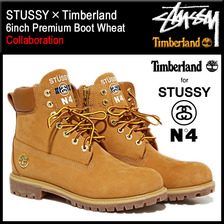 STUSSY × Timberland 6inch Premium Boot Wheat 138283画像