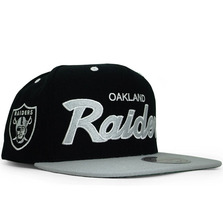 Mitchell & Ness OAKLAND RAIDERS Snapback GREYxBLACK CNFMNOLR052画像