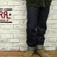 RRL コットン&times;リネン リジット ジーンズ画像