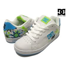 DC SHOES WOMEN'S PIXIE ZEBRASTARZ WHITE/SOFT LIME(WFL) ADJS100013 WFL画像