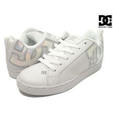 DC SHOES WOMEN'S COURT GRAFFIK LE WHITE/WHITE/LASER(WWZ) 301582 WWZ画像