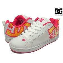 DC SHOES WOMEN'S COURT GRAFFIK LE CRAZY PINK/SOFT WHITE(CZW) 301582 CZW画像