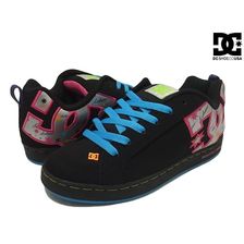 DC SHOES WOMEN'S COURT GRAFFIK SE BLACK/STAR(KST) 301043 KST画像
