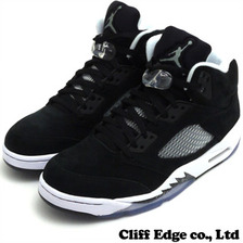 NIKE AIR JORDAN 5 RETRO BLACK/COOL GREY-WHITE 136027-035画像