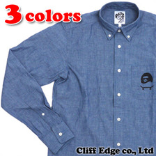 A SKATING APE A BATHING APE x 江川芳文 CHAMBRAY BD SH YOPPY 1073-131-950画像