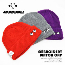 JUN WATANABE EMBROIDERY WATCH CAP画像