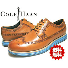 COLE HAAN LUNARGRAND LONG. WING TIP camello C11947画像