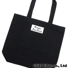 TRIPLE ACE CLUB LOGO TOTE BAG M BLACK画像