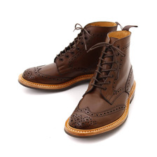 Tricker's ウィングチップブーツ M2508 COFFEE BURNISHED画像