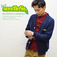 seedleSs. SD KNITTY CARDIGAN NAVY SD13H-KN01画像