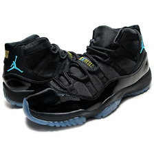 NIKE AIR JORDAN 11 RETRO BLACK/GAMMA BLUE-BLACK-VARSITY MAIZE 378037-006画像