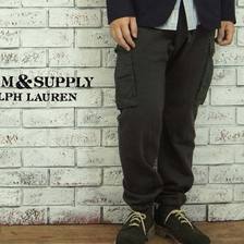 DENIM & SUPPLY Ralph Lauren ウォッシュッ加工 スウェット カーゴパンツ CHGRY画像