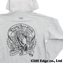 TRIPLE ACE CLUB T.A.C. PRAY HAND HOODED PARKA GRAY画像
