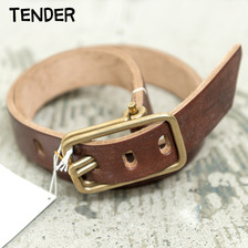 TENDER KEEPERS BUCKLE BELT BROWN画像