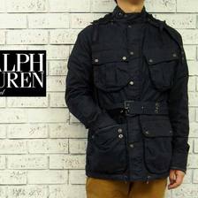 RALPH LAUREN BLACK LABEL ウォッシュ加工 モーターサイクル ジャケット画像