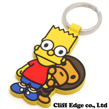 A BATHING APE x THE SIMPSONS MILO THE SIMPSONS KEY CHAIN  YELLOW画像
