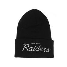 Mitchell & Ness OAKLAND RAIDERS (オークランド レイダース)BEANIE [ニットキャップ]BLACK LVMNOLR088画像