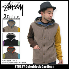 STUSSY Colorblock Cardigan 117013画像