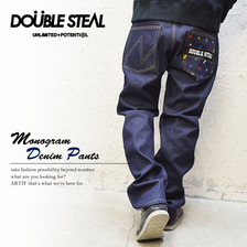 DOUBLE STEAL モノグラムデニム 734-72017画像