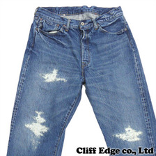 TENDERLOIN 本店限定 T-RIDERS E DAMAGE INDIGO画像