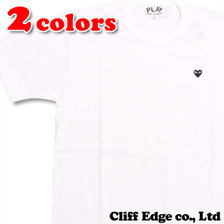 PLAY COMME des GARCONS ミニハートワッペンTシャツ WHITE画像